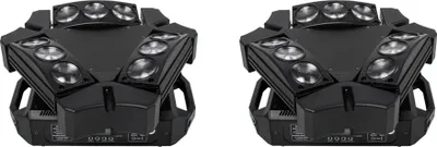 Zdjęcie produktu dla Ruchome światła LED, 9x10W RGBW, 16-48 kanałów DMX, 2 SZTUK 9x10w-a, wtyczka EU