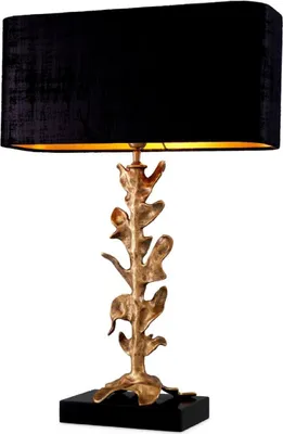 Produktbild von Casa Padrino Luxus Tischleuchte Vintage Messing / Schwarz 50 x 22 x H. 79 cm - Schreibtischleuchte mit Lampenschirm und Granitsockel - Luxus Tischleuchten - Luxus Schreibtischleuchten