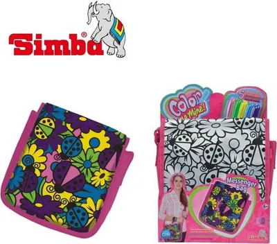 Produktbild von Tasche Messenger pink - zum Bemalen