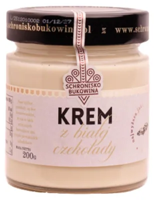 Image de Crème au chocolat blanc, 200 g, marque Bukowina