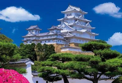 Productafbeelding van Puzzel 1000 Stukjes Werelderfgoed Kasteel van Himeji (49x72cm) - Uitdagend Legpuzzel