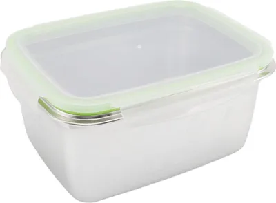 Produktbild von 304 Edelstahl Lunch Box Leakproof Food Storage Containers Quadrat Bento Box 2800ml