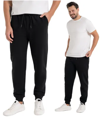 Produktbild von Moraj Herren Jogginghose mit Bündchen, mit Taschen – Schwarz, Größe 3XL, bequem