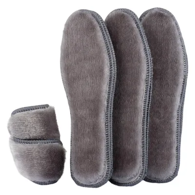 Produktbild von 3 Paare Plüsch Einlegesohlen Winter Warm für Winterschuhe, Größe: 39