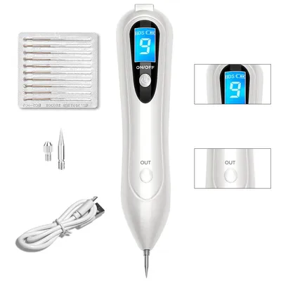 Produktbild von Elektrischer Hautpflege Pen mit LCD und LED, 9-stufig, USB wiederaufladbar,Plasma Pen für Pigmentflecken, Hautanhängsel und Altersflecken