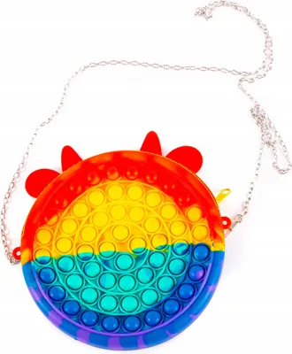 Produktbild von Pop It Umhängetasche Schultertasche Fidget Toy Antistress Bunt für Mädchen & Damen