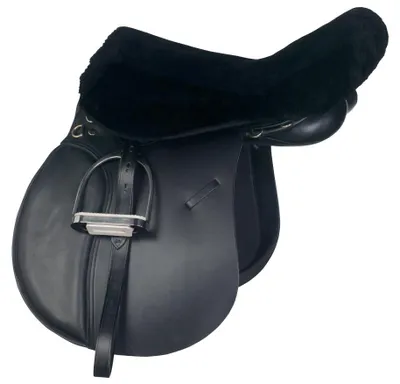 Produktbild von HorseGuard Sattelsitzbezug, Lammfell, Farbe:schwarz