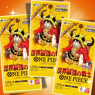 Produktbild von 3x One Piece OP17 The World’s Strongest Warriors Booster Japanisch – 3 Boosterpacks