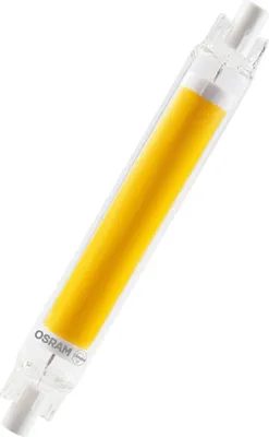 Immagine prodotto di OSRAM LED Slim Line lampada LED multicolore sottile con base retrofit R7s, 8 W / 806 lm, luce bianca chiara e calda a 2700 K, non dimmerabile, IP20, vetro senza piombo, diametro 16 mm.
