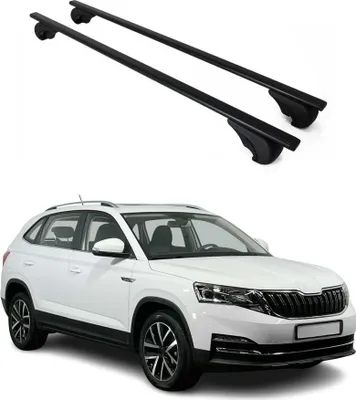 Produktbild von Dachträger Grundtäger für Skoda Kamiq 2019-2025 75kg Metall Schwarz 2 tlg