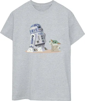 Produktbild von Star Wars - "The Mandalorian" T-Shirt für Damen BI45890 (S) (Grau)