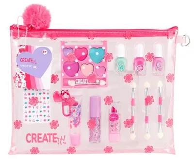 Zdjęcie produktu dla Create It! Zestaw kosmetyków do makijażu dla dzieci z kosmetyczką dla kreatywnych umysłów