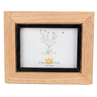 Obrázok produktu pre Clayre & Eef Rám obrazu 7x10 cm Hnedá čierna MDF