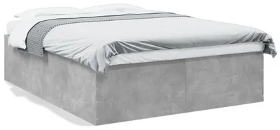 Zdjęcie produktu dla vidaXL Rama łóżka betonowa szara 150x200 cm materiał drewnopochodny