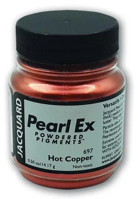 Productafbeelding van Jacquard Pearl Ex Pigment 14 gram, kleur: Hot Copper, geschikt voor creatieve projecten