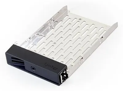 Produktbild von Synology Disk Tray (Type R6), Frontblende, Schwarz, Weiß, 2.5/3.5, RS214, RS814, RS814+, RS814RP+., 104 mm, 171 mm