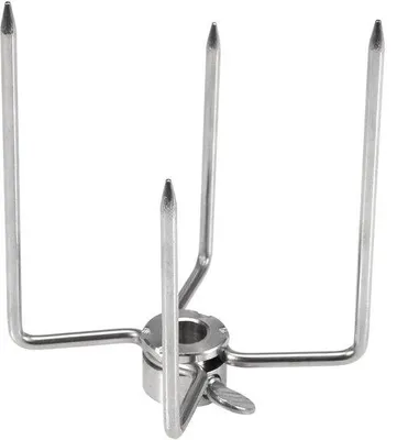 Imagen del producto de Juego de 2 tenedores para parrilla multifuncionales - Acero inoxidable - Para barbacoa al aire libre - Utensilio para barbacoa - Fácil de usar