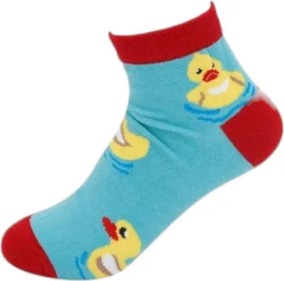 bunte Socke mit Enten