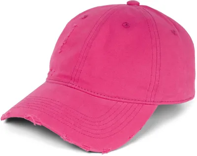 Produktbild von styleBREAKER Uni Baseball Cap Destroyed Look mit Rissen, 6 Panel Cap Einfarbig, Basecap Schnalle verstellbar 04023092