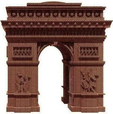 Produktbild von Arc de Triomphe 3D Puzzle Karton – Paris Architektur Modell