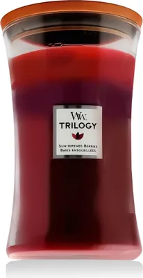 Obrázek produktu pro WoodWick Sun Ripened Berries, Kulatý, Červená, Červený rybíz, Ostružina, Spice, 1 kusů