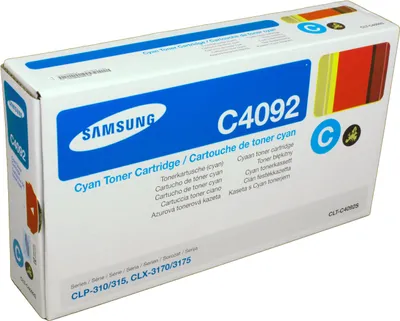 Produktbild von Samsung CLT-C4092S Cyan Tonerkartusche, 1000 Seiten, Cyan, 1 Stück(e)