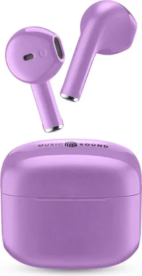 Obrázek produktu pro Music Sound Swag, True Wireless Stereo (TWS), Hovory/hudba, 66 g, Sluchátka s mikrofonem, Purpurová