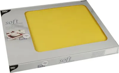 Produktbild von Papstar Tischsets, stoffähnlich, Vlies "soft selection" 30 cm x 40 cm gelb, 100 Stück