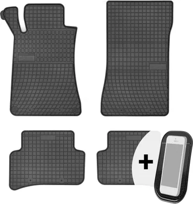 Image de Tapis de sol en caoutchouc Tapis de sol pour voiture Jeu de 4 pièces - convient à Mercedes Classe C W203 S203 2000-2007