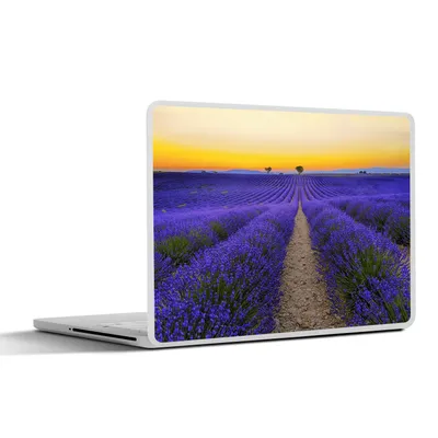 Produktbild von MuchoWow® Laptop Aufkleber Sticker Cover Frankreich - Lavendel - Farben 25x18 cm - Laptop-Deko