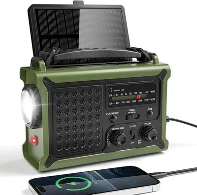 Obrázok produktu pre Ručné rádio s batériovým napájaním pre kempovanie a outdoor – núdzové situácie a cestovanie