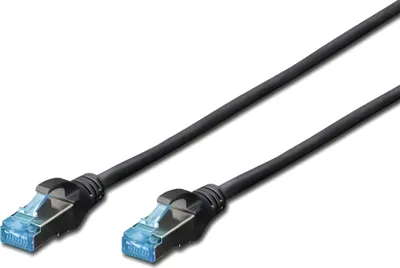 Obrázek produktu pro DIGITUS Patchkabel RJ45 SF/UTP Cat5e  1.00m schwarz Polybeutel