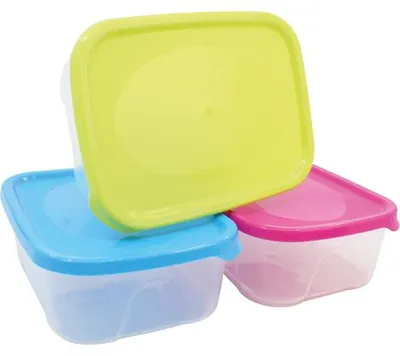 Produktbild von Frischhaltedose 1L, Farben sortiert18,5x13,5x6,5cm,