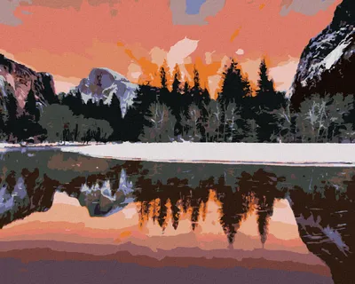 Produktbild von Zuty - Malen nach Zahlen - YOSEMITE NATIONAL PARK LANDSCHAFT IN KALIFORNIEN, 40x50 cm, ohne Keilrahmen