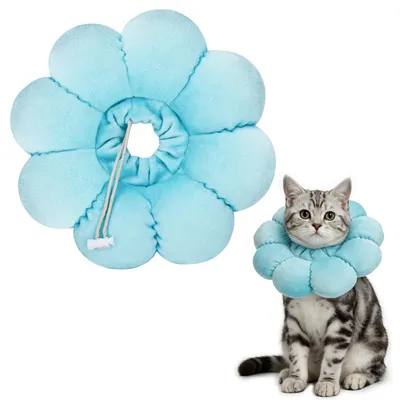 Imagen del producto de Collar para gatos, suave, ajustable, con diseño de girasoles