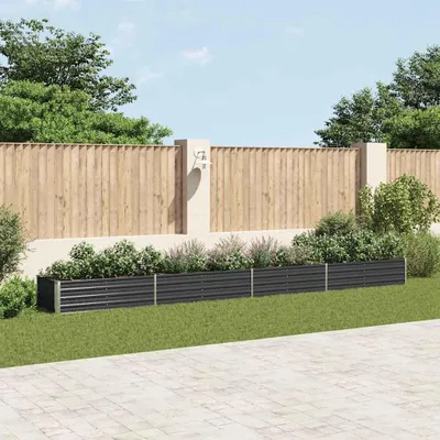 Produktbild von vidaXL Garten-Hochbeet Verzinkter Stahl 600x80x45 cm Anthrazit