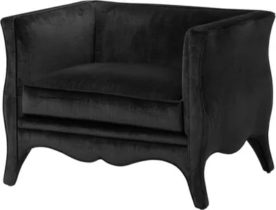 Produktbild von Casa Padrino Designer Sessel Schwarz - Luxus Möbel
