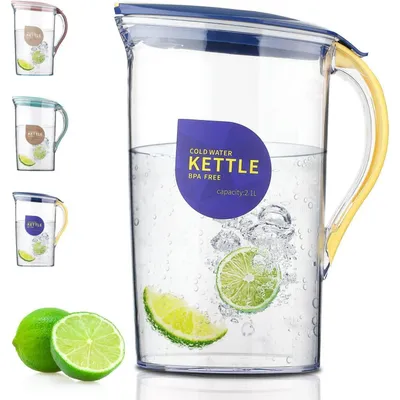 Produktbild von Kühlschrank-Wasserkrug 2,1L durchsichtig BPA-frei Gelb
