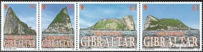 Produktbild von Briefmarken Gibraltar 2002 Mi 1014-1017 Viererstreifen (kompl.Ausg.) postfrisch Felsen
