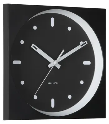 Produktbild von WANDUHR Incesante Square - Schwarz - 25/25/25 cm
