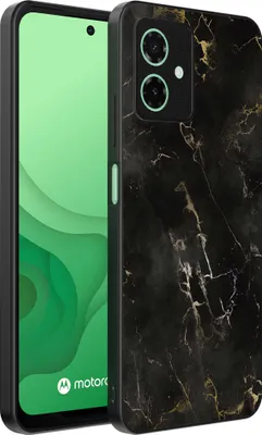 Obrázek produktu pro Smartphonica Pouzdro na telefon vhodné pro Motorola Moto G54 s mramorovým potiskem - TPU zadní kryt pouzdra černý mramorový design - Black