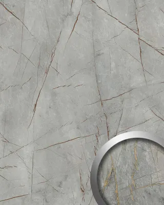 Imagen del producto de WallFace 25894 LIMESTONE Grey Nature Revestimiento mural aspecto piedra mate gris 2,6 m2
