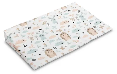 Produktbild von Bezug für Babykopfkissen - Keil Sensillo 59x37 cm Igel und Hase