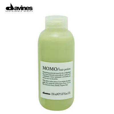 Produktbild von Davines Essential Haircare Momo Hair Potion Pflege ohne Spülung für trockenes und geschädigtes Haar 150 ml