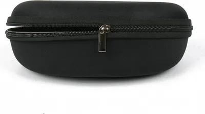 Zdjęcie produktu dla INF Etui na okulary z zamkiem błyskawicznym - czarne Czarny