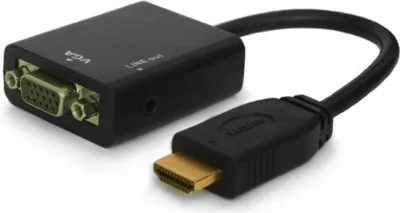 Immagine prodotto di Savio CL-23 Adattatore per cavo video VGA (D-Sub) HDMI tipo A (standard) nero