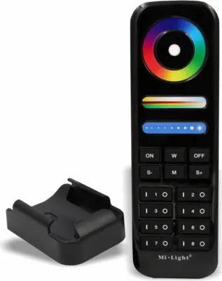 Obrázek produktu pro MiBoxer RGB+CCT 8zónové dálkové ovládání (RGB + 2700-6500K) 2,4GHz 12/24V | FUT089-B | Black