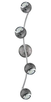Image de EGlO Bimeda LED nickel Plafonnier à quatre lampes