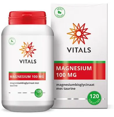 Produktbild von Vitals Magnesiumbisglycinaat 100 mg (120 tabletten)