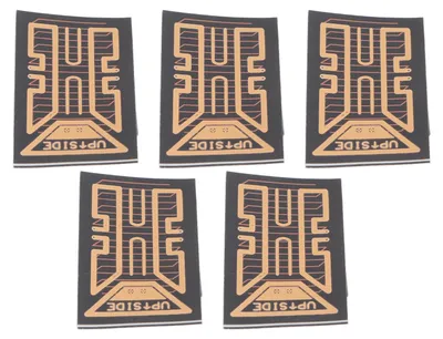Image de 5 autocollants pour signal téléphonique PCB noir et or pour l'alpinisme